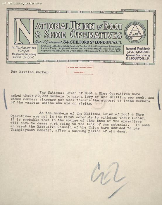 Letter - NUBSO, n.d.