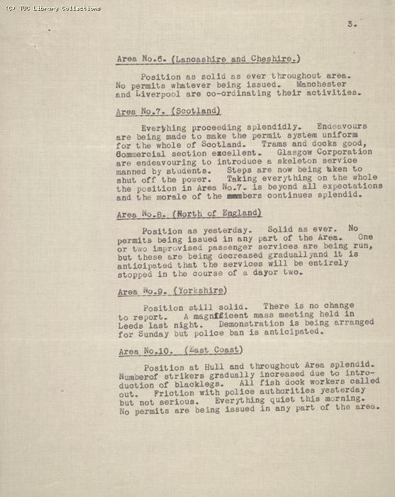 Daily Report -no. 4 TGWU,  8 May 1926