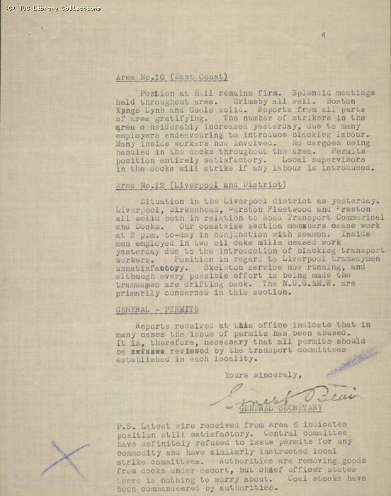 Daily Report -no. 2 TGWU,  6 May 1926