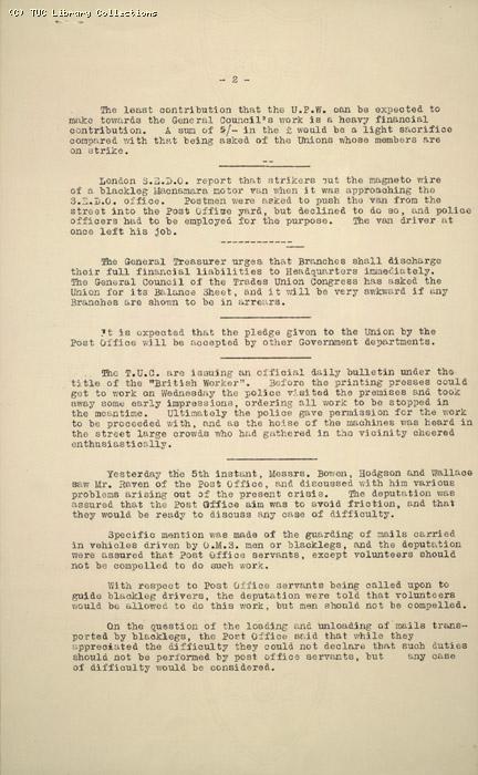 Bulletin - UPW, No.9, 7 May 1926