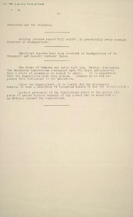 Bulletin - UPW, no.3, 7 May 1926