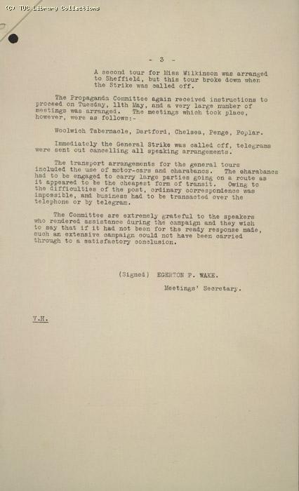 Report - Propaganda ctte, 14 May 1926