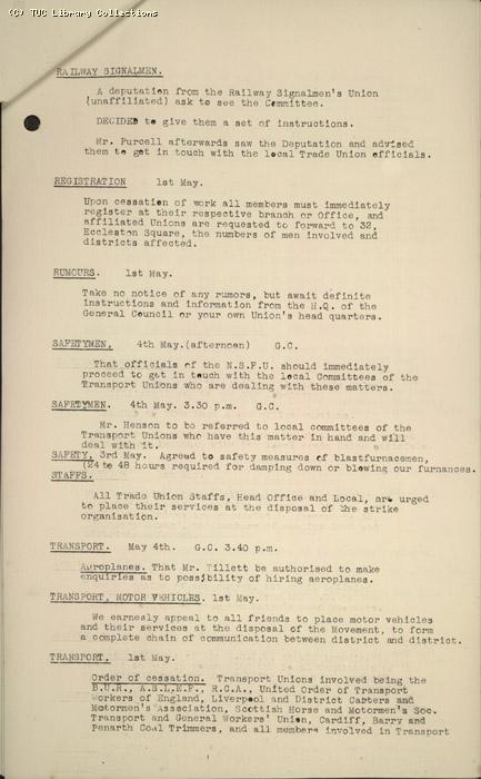 M.D. 25 & 29 , Decisions 1-4 May 1926