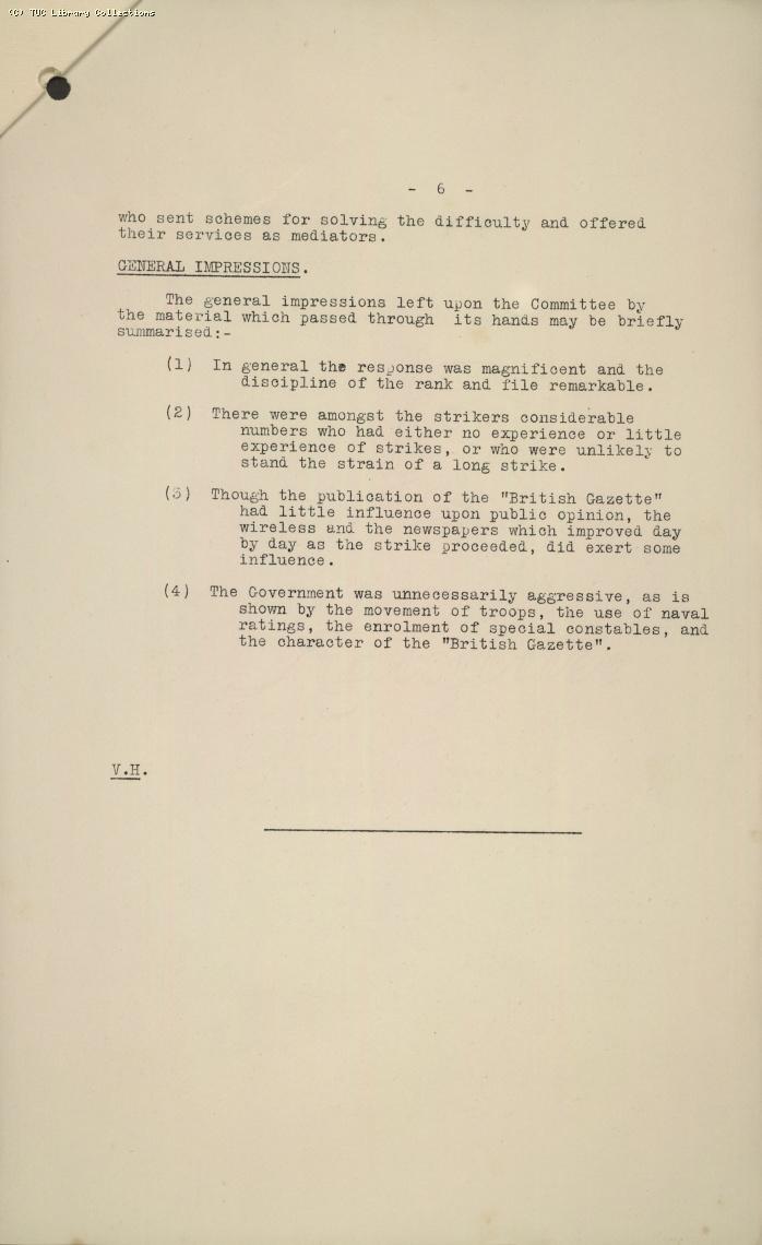 Report -  GC, Intelligence Ctte, 14 June 1925-26