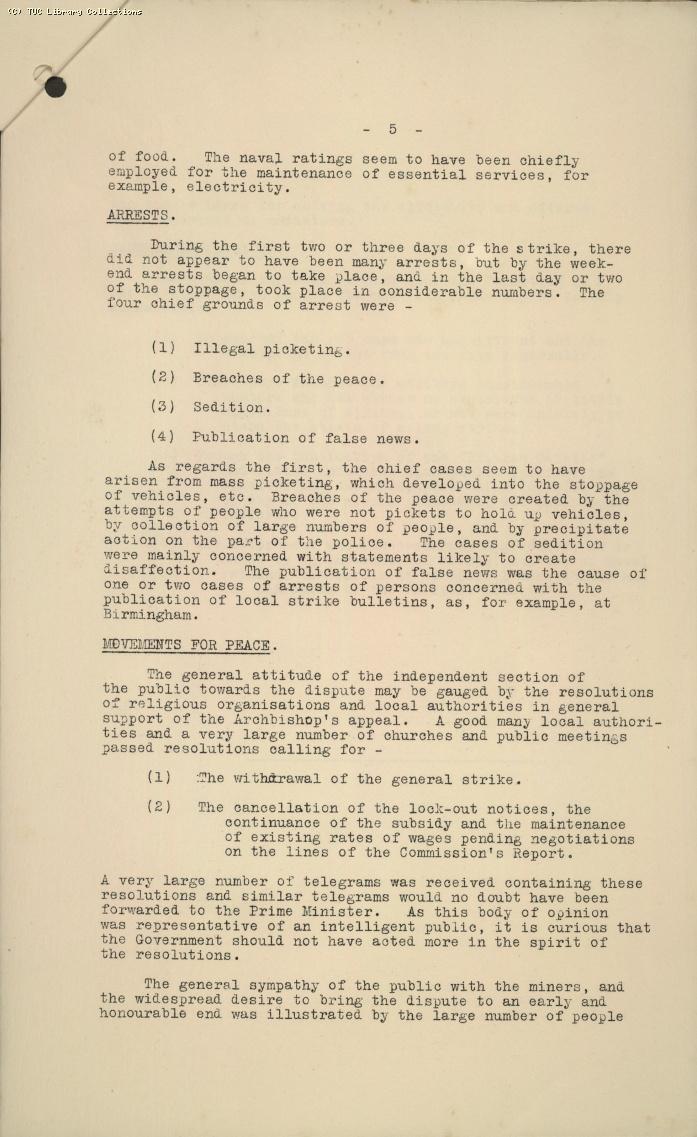 Report -  GC, Intelligence Ctte, 14 June 1925-26