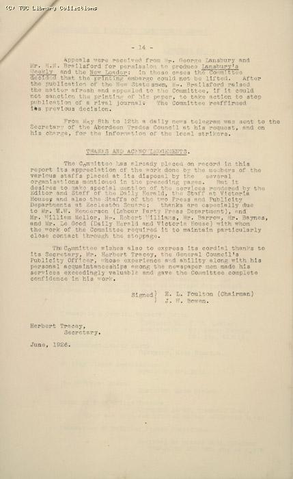 Report - GC 14/3/1925-26