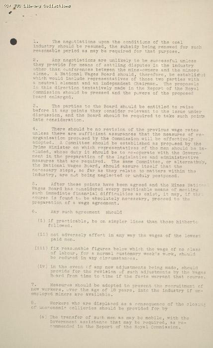 Letter - from Pugh to all Secretaries, 12 May 1926