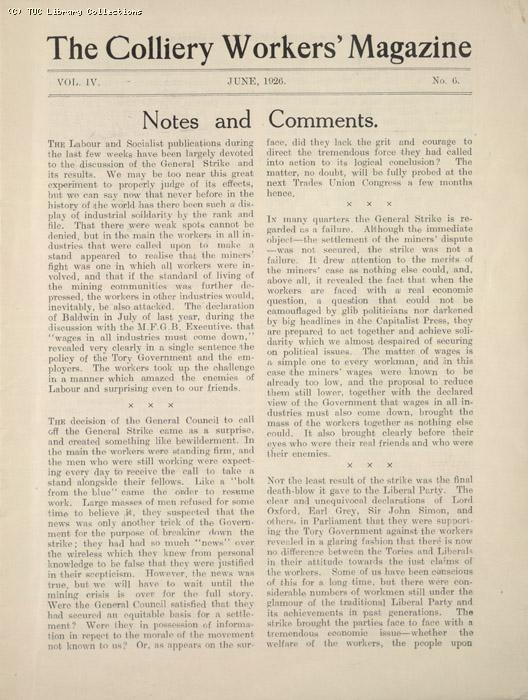 Colliers Workers Magazine
