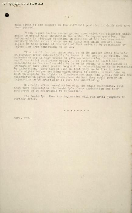 Minutes - TUC/Soc, 15 June 1926