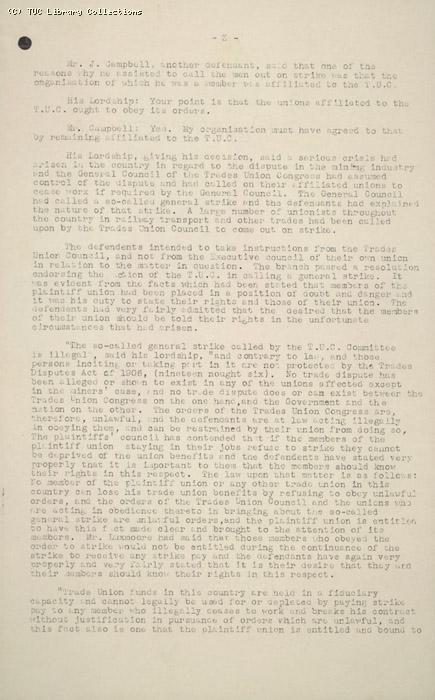 Minutes - TUC/Soc, 15 June 1926