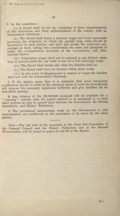 Miners Dispute, Strike/NC 10/1