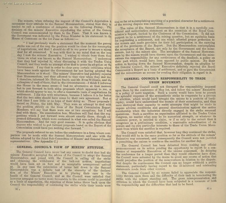 Miners Dispute, Strike/NC 10/1