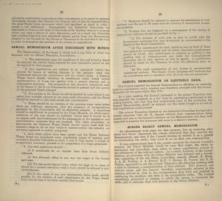 Miners Dispute, Strike/NC 10/1