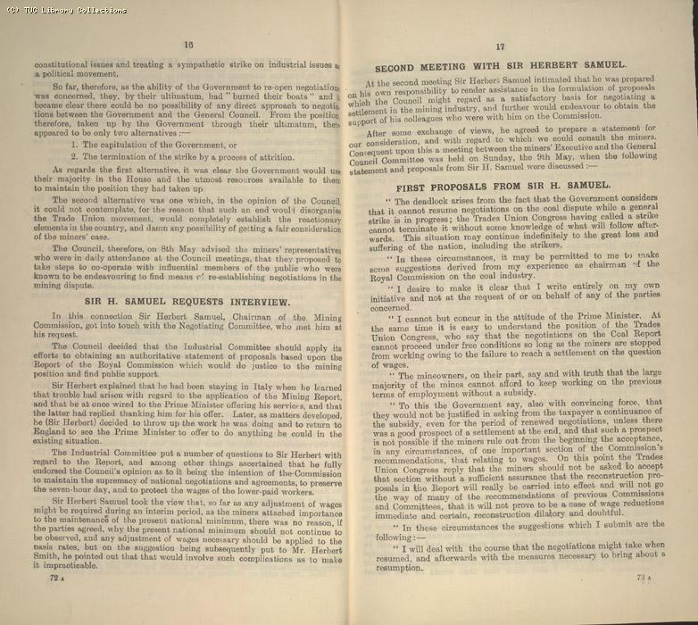 Miners Dispute, Strike/NC 10/1