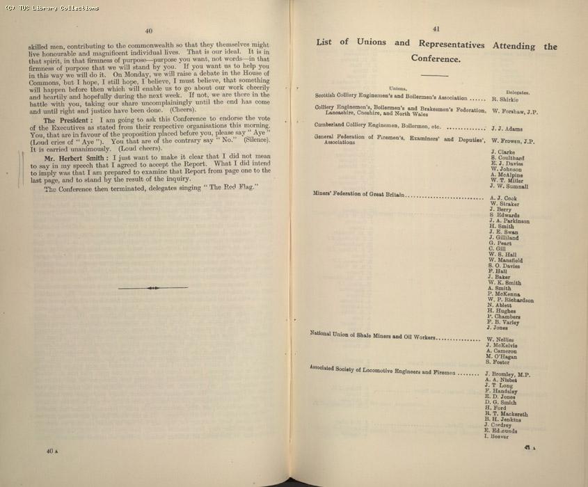Mining Crisis and National Strike, 1925-1926 - The Mining Situation, special conference 29 April - 1 May 1926