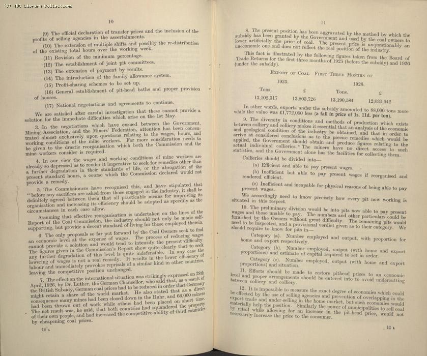 Mining Crisis and National Strike, 1925-1926 - The Mining Situation, special conference 29 April - 1 May 1926