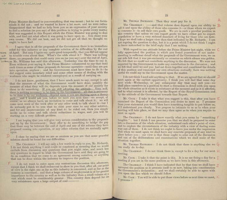 Mining Crisis and National Strike,1925/26 - MFGB Minutes 11 March to 1 April 1926