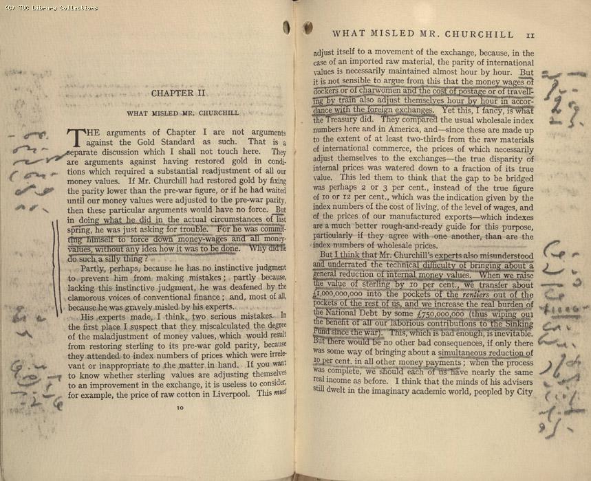 Mining Crisis and National Strike,1925/26 - The Economic Consequences of Mr. Churchill