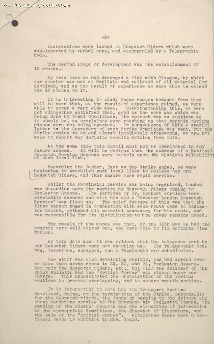 Report - General Purposes Committee, 14 February 1926