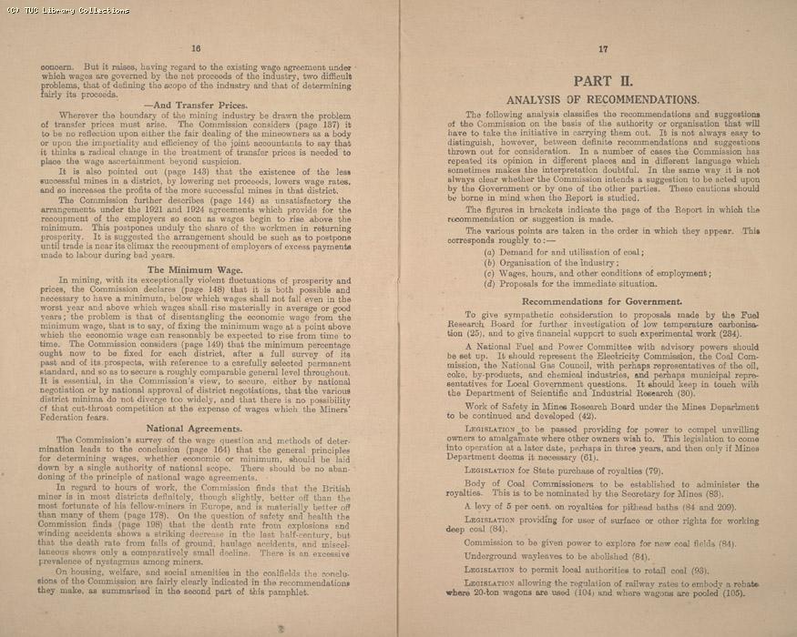 What the Coal Commission Proposes March 1926