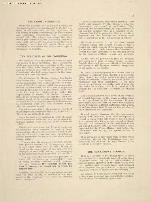 The Industrial Crisis 2 May 1926