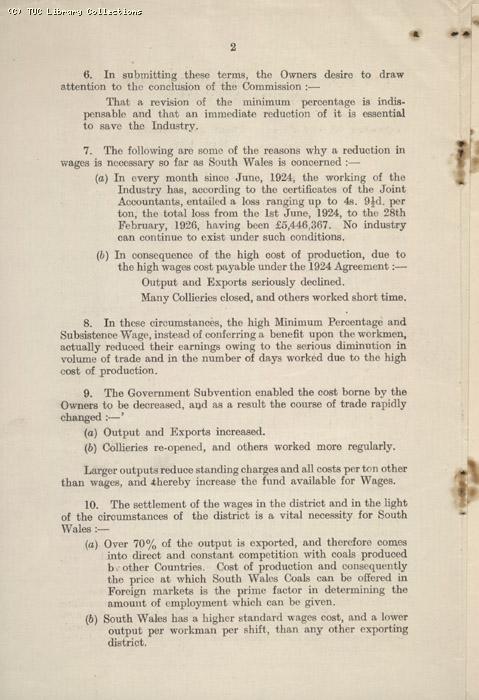 Monmouthshire Coal Owners 1 May 1926