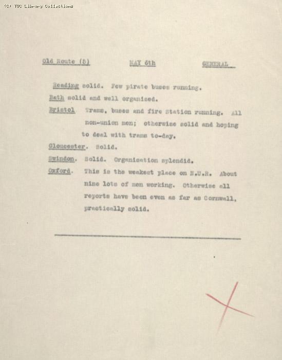 Route Report - 051  May 1926