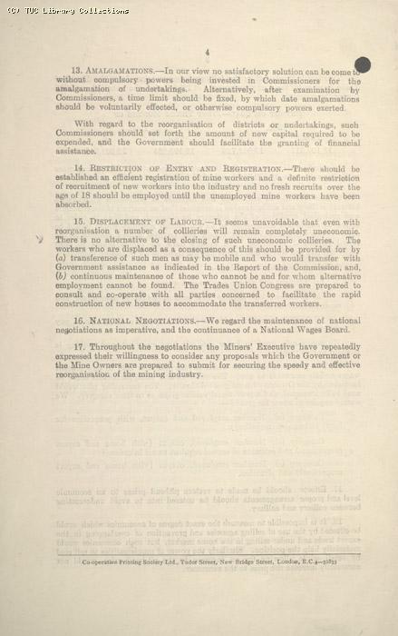 Leaflet - The mining situation, 29 April 1926