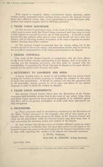 Leaflet - The mining situation, 30 April 1926