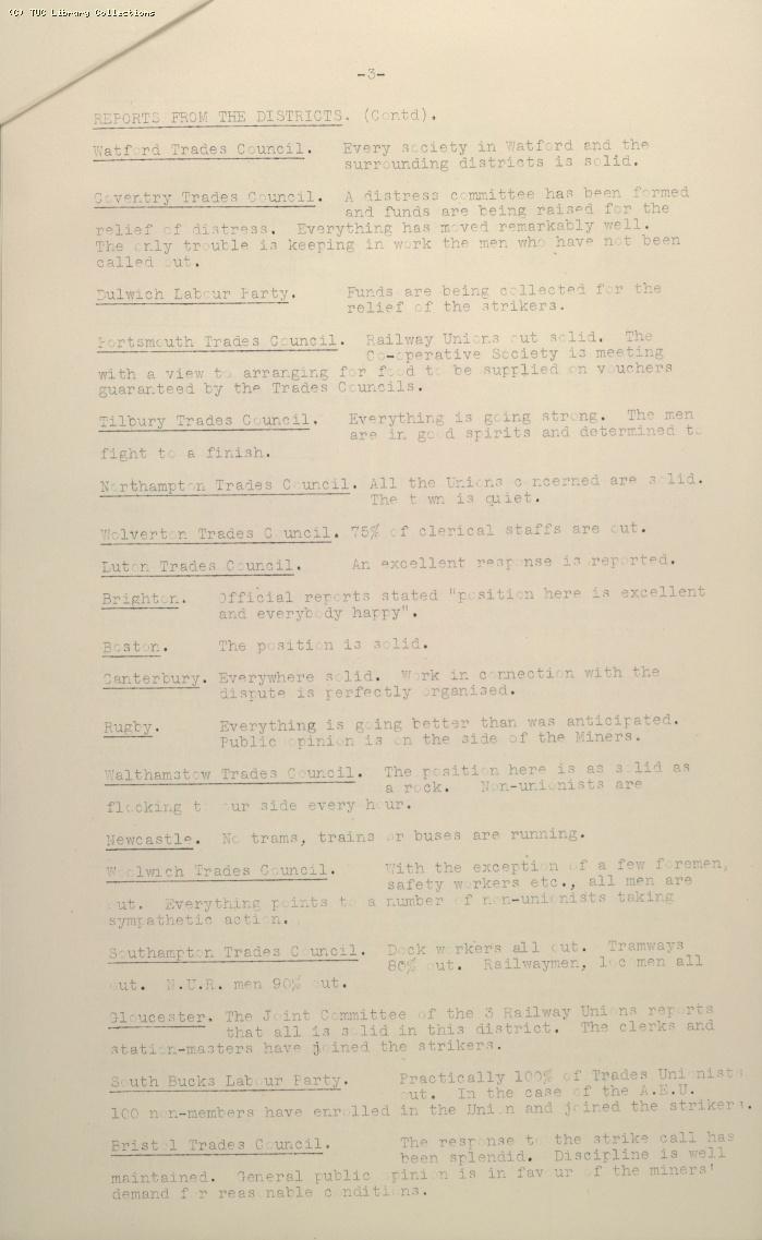 TUC Official Bulletin No.4, 7 May 1926