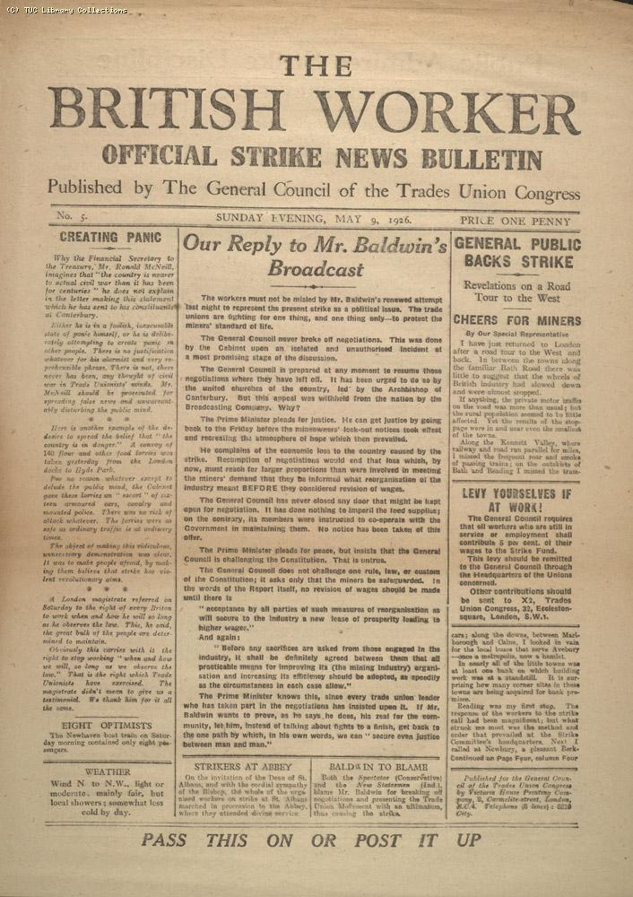 The British Worker, 9 May 1926