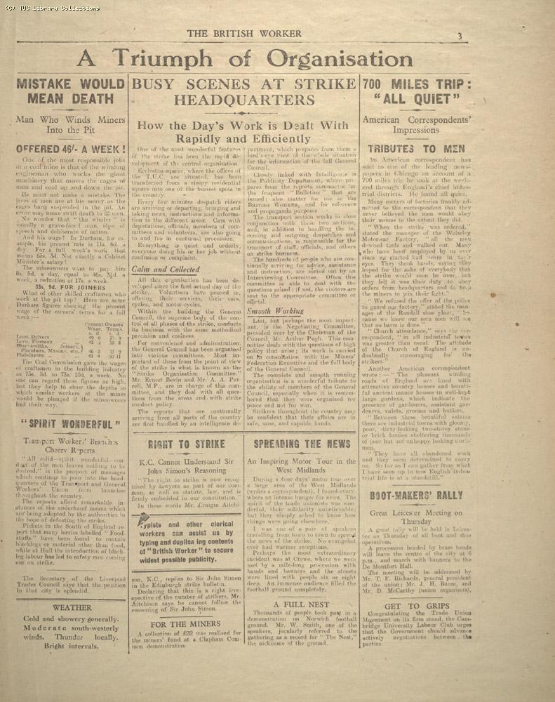 The British Worker, 11 May 1926