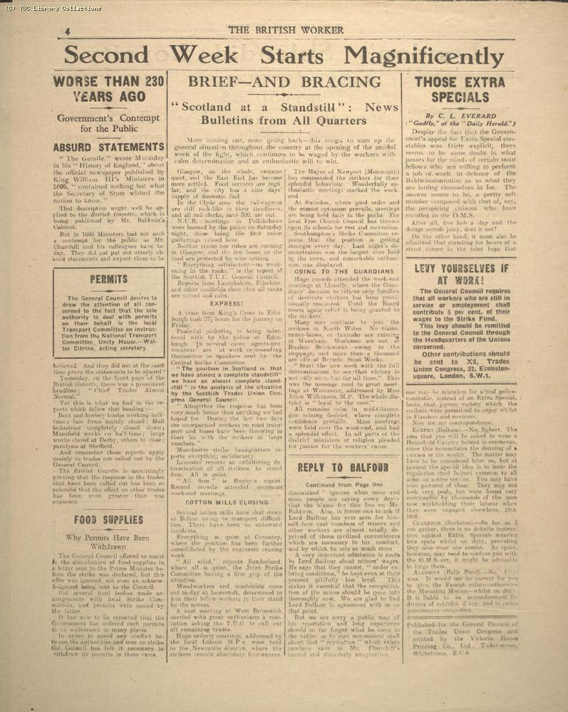 The British Worker, 10 May 1926
