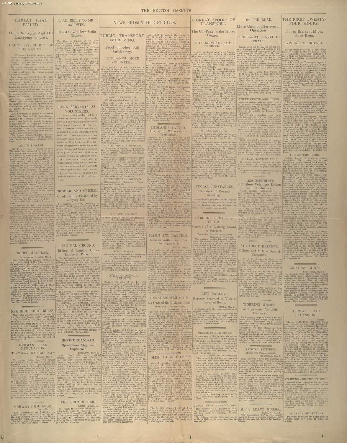 The British Gazette, 7 May 1926