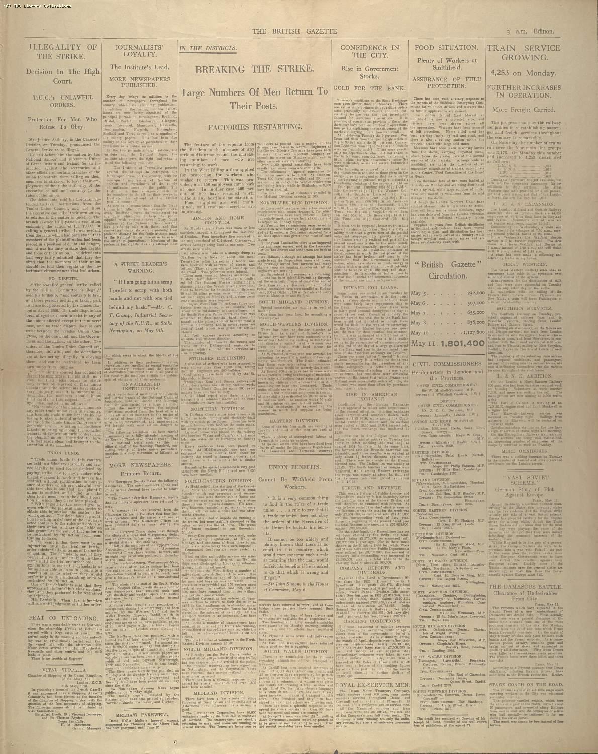 The British Gazette, 12 May 1926