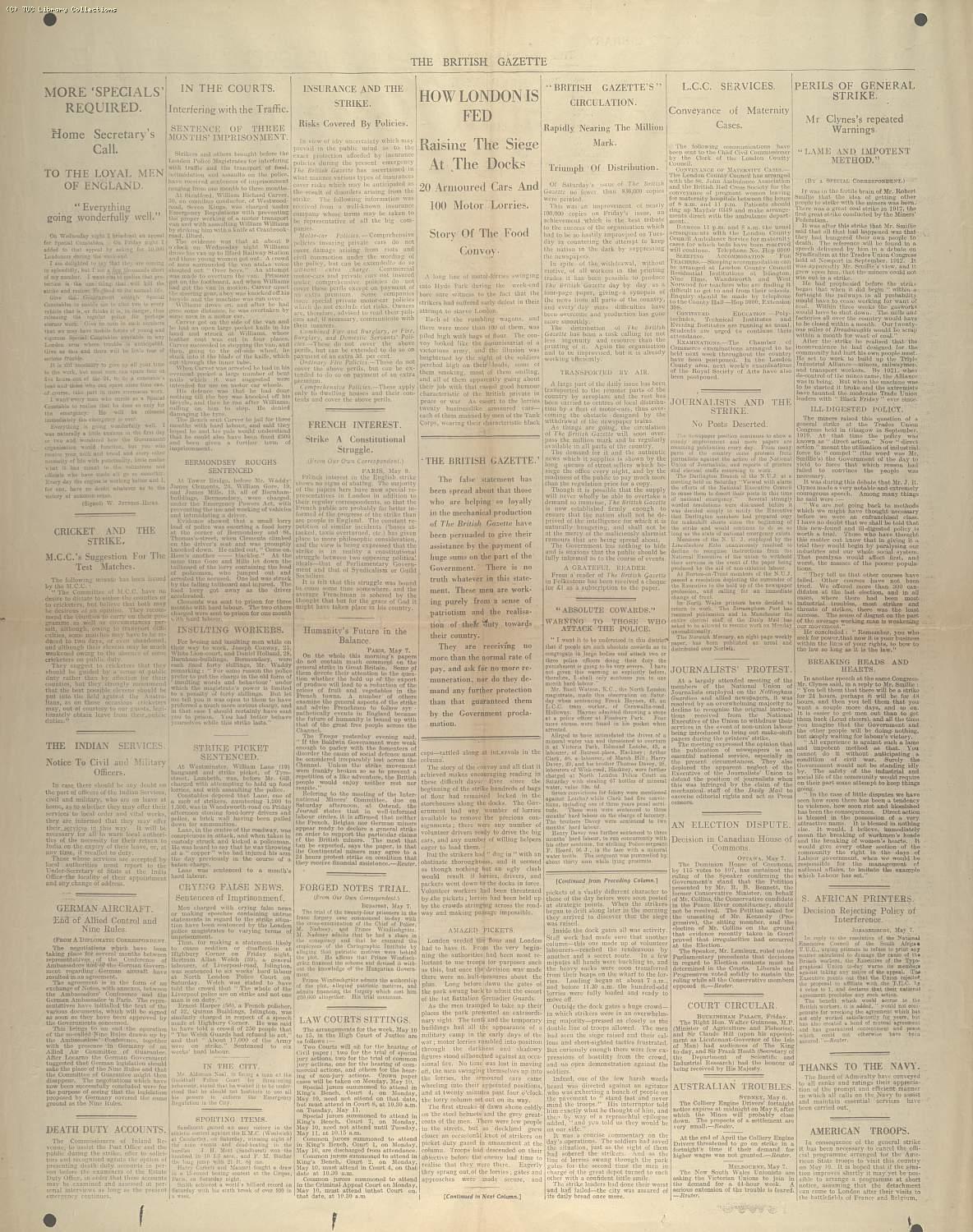 The British Gazette, 11 May 1926