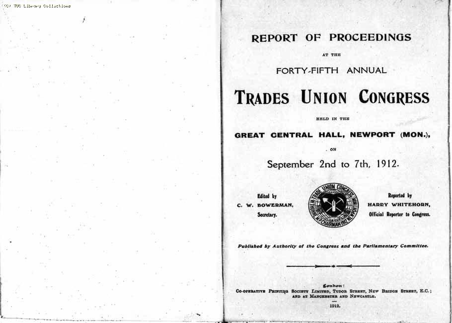 TUC Report, 1912