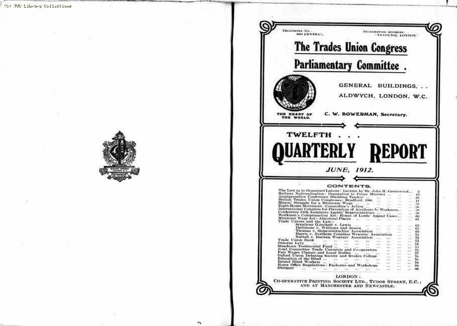 TUC Report, 1912