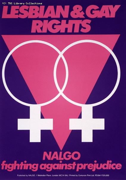 NALGO poster - Lesbian and Gay Rights, 1984