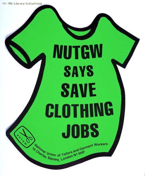 Poster - National Union of Tailors and Garment Workers, 1980
