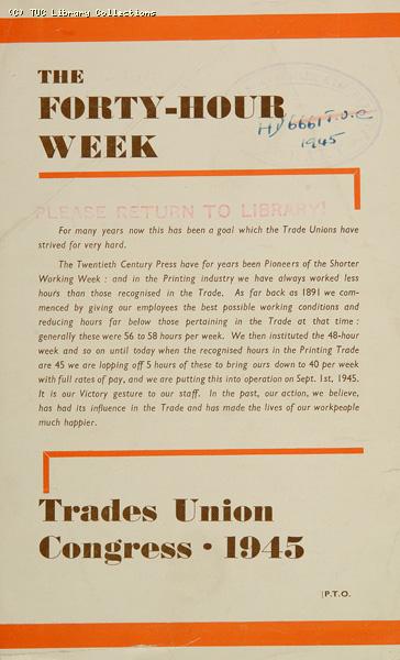 The Forty Hour Week, 1945