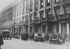 Dispatch riders waiting outside Transport House